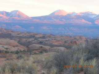 245 6bh. Arches National Park - sunset at Petrified Sand Dunes