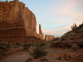 Arches National Park - Park Avenue Trail at daybreak
