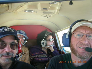 Bill, John, Kate, Adam flying in N4372J