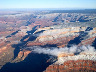 847 6cc. Grand Canyon aerial with clouds