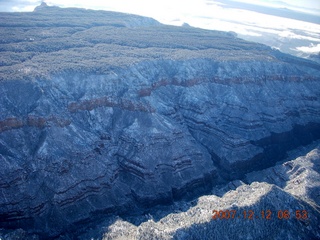 861 6cc. Grand Canyon aerial with snow