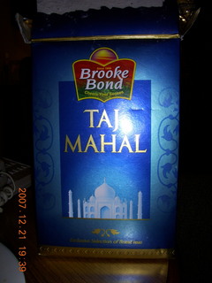 Dinner with the Gurgaon Indians - Taj Mahal tea