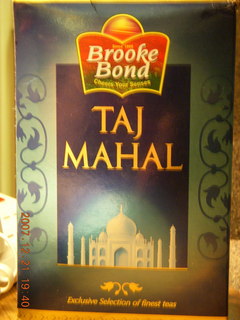 Dinner with the Gurgaon Indians - Tah Mahal tea