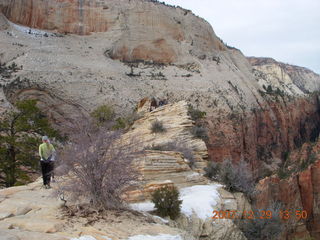 Zion National Park - Angels Landing hike - other hikers at the top
