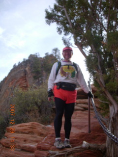 95 6cv. Zion National Park - Angels Landing hike - Adam -  knife edge