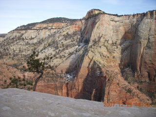 Zion National Park - Angels Landing hike - Adam coming down chains