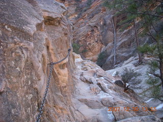 Zion National Park- Hidden Canyon hike - chains