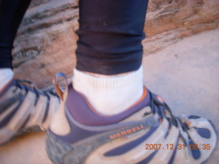 Zion National Park - sunrise Angels Landing hike - my Merrell hiking shoes