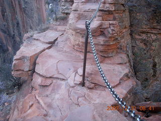 50 6cx. Zion National Park - sunrise Angels Landing hike - chains - chains