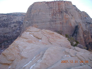 85 6cx. Zion National Park - sunrise Angels Landing hike - view from the top