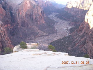 Zion National Park - sunrise Angels Landing hike - view from the top