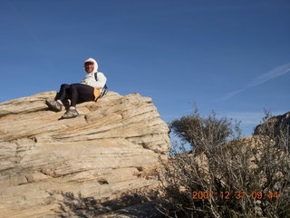 128 6cx. Zion National Park - sunrise Angels Landing hike - Adam - top