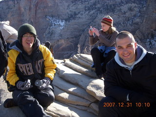 140 6cx. Zion National Park - sunrise Angels Landing hike - other hikers