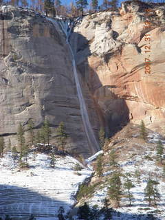 Zion National Park - West Rim hike - ice waterfall