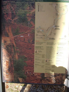 301 6cx. Zion National Park - Angels Landing hike - sign