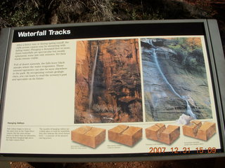 324 6cx. Zion National Park - Patriarchs - sign