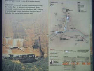 Zion National Park - Patriarchs - sign - Adam