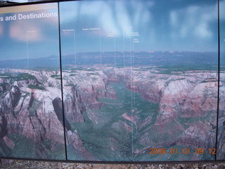 62 6d1. Zion National Park - visitor's center signs