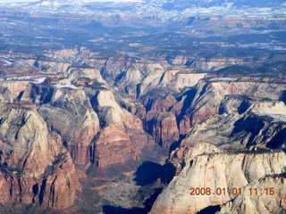 100 6d1. aerial - Zion National Park
