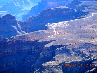 aerial - Grand Canyon West - Guano Point and Skywalk