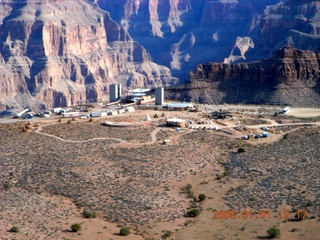 180 6d1. aerial - Grand Canyon West- Skywalk