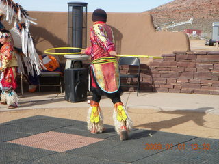 188 6d1. Grand Canyon West - native dancer in Skywalk area
