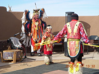 189 6d1. Grand Canyon West - native dancers in Skywalk area