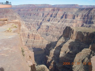 196 6d1. Grand Canyon West - view from Skywalk area