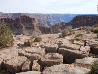 198 6d1. Grand Canyon West - view from Skywalk area