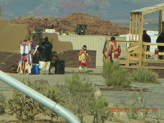 202 6d1. Grand Canyon West - dancers in Skywalk area
