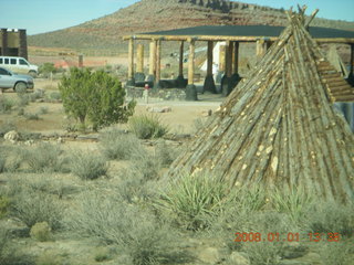 204 6d1. Grand Canyon West - teepee in Skywalk area