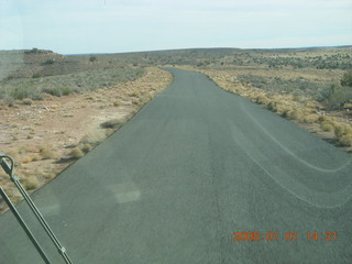 Grand Canyon West - road from Guano Point to airport
