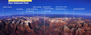 panorama Zion postcard