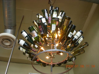 Tucson - bottles chandelier