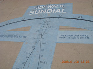 Tucson - science museum - sundial with annalemma