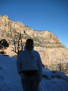 Sonia's pictures Grand Canyon - Bright Angel trail - Adam in silhouette