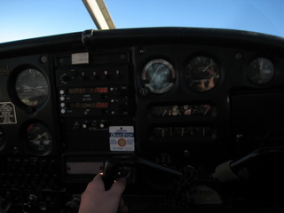 Sonia's pictures - instrument panel of N4372J in flight