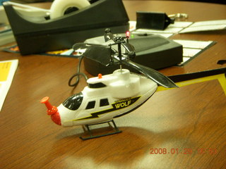 2382 6dv. model helicopter with stability weights