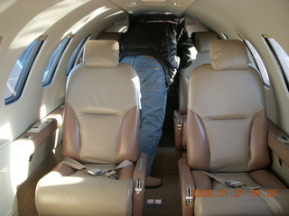 2394 6dx. Cessna Citation jet interior