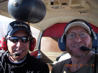 Aldo flying N4372J with Adam