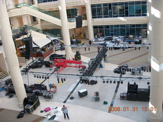 2410 6dx. Galleria getting ready for SuperBowl celebration