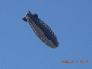 2416 6e1. Goodyear blimp in Scottsdale for SuperBowl