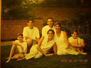 Tom Redd party - family picture on wall