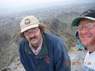 Lost Dog Wash - Adam and saguaro cactus