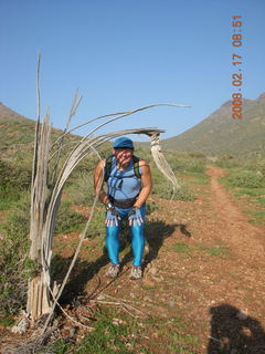 Windgate hike - saguaro skelaton - Adam