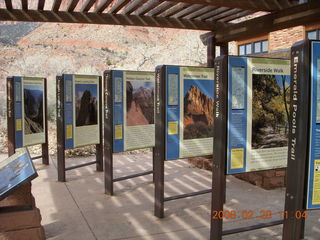 Zion National Park - visitor center posters