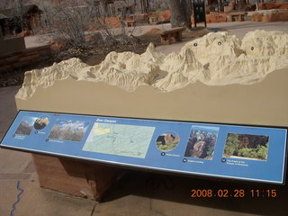 Zion National Park - visitor center 3-D model