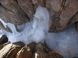 Zion National Park - Angels Landing hike - ice