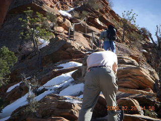 80 6eu. Zion National Park - Angels Landing hike - other hikers