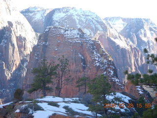 Zion National Park - west rim hike - view of Angels Landing